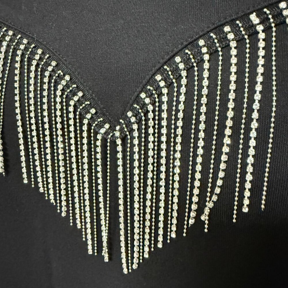Gilli Rhinestone Tassel Sweatshirt - Picture 6 of 10